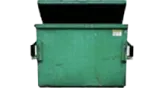 Green dumpster