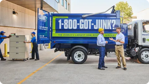 1-800-GOT-JUNK? junk removal service for retail business customer